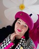 kapelusze damskie Beret magenta 1