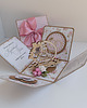 kartki scrapbooking 15 rocznica ślubu, kryształowe gody, exploding box, kartka 3d 2