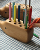 klocki i zabawki drewniane Jeż na kredki - przybornik/organizer (12mm) 1