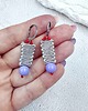 kolczyki soutache Lawendowy poranek 1