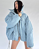kurtki damskie Kurtka jeansowa typu bomber oversize denim light blue 4