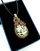 wisiory Jaspis dalmatyński wisiorek wire wrapping 2
