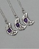 wisiory Wisiorek księżyc fioletowy ametyst wire wrapping 1