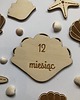 pokój dziecka - różne TABLICZKI Muszelki z miesiącami do zdjęć kartki 3
