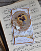 kartki scrapbooking Kartka ślubna z suszonymi kwiatami 1