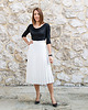 spódnice midi Elegancka spódnica plisowana midi ecru 3