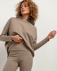 legginsy Spodnie dresowe legginsy T382, cappuccino 1