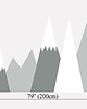 naklejki ścienne do pokoju dziecka kochamy GÓRY dekoracja naklejki Pokój Dziecka 1