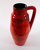 wazony Wazon ceramiczny czerwony, niemiecki design, lata 60, produkcja: West Germany 3