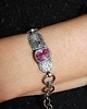bransoletki wire wrapping Rubin, złoto 6
