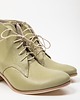 botki damskie BOTKI NA 5 CM KLOCKU - SKÓRA NATURALNA - MODEL 482 - KOLOR JASNY KHAKI 4