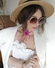 chokery Różowy mały choker 2