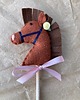 zabawki - inne Hobby Horse mini Konik na patyku ciemnobrązowy hand-made 3