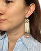kolczyki szklane Wiszące kolczyki z koralików ALE 28 4