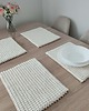 podkładki do kuchni Komplet podkładek szydełkowych prostokątnych ze sznurka 4szt - 25cmx35cm 4