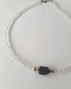 chokery Naszyjnik choker ROOTS kryształ górski, jaspis dalmatyński, czarny turmalin 2