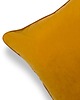 poduszki gładkie Złota velvetowa poduszka z lamówką 45x45 Essence 2
