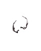 kolczyki srebrne Kolczyki srebrne WAVES Semicircle / black silver earrings 3