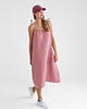 sukienki midi damskie Lniana Sukienka FLORA MIDI dusty pink 6