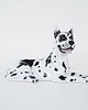 figurki i rzeźby Ceramiczna figurka Dog Arlekin, włoski design, lata 70, produkcja: Włochy 2