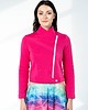 bluza bez kaptura damska Ramoneska damska Fuchsia Fever różowa z dresówki 3