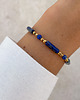 bransoletki z kamieni naturalnych Bransoletka na gumce lapis lazuli z hematytem 1