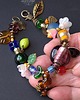 bransoletki ze szkła Lato tuż tuż. Urocza bransoletka kwiatowa w stylu boho handmade 2