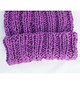 czapki damskie Czapka beanie  fiolet z wełną moher 1