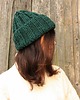 czapki damskie Czapka beanie handmade butelkowa zieleń 1
