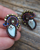 kolczyki soutache Kolczyki soutache Jesienny liść 2