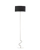 lampy podłogowe Czarna lampa stojąca do salonu LED JERSEY VELUR 7
