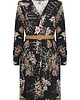 sukienki midi damskie Czarna sukienka w kwiaty PALOMA 4