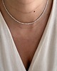 chokery Choker z kamieni naturalnych akwamaryn PUDROWY NIEBIESKI 1
