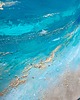 obrazy Turkusowy obraz abstrakcyjny Maldives XVI, obraz ręcznie malowany 4