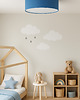 lampy do pokoju dziecka Niebieska lampa sufitowa dla dzieci z abażurem o średnicy 50 cm DUBAJ KIDS 2