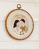 Ślub - inne Personalizowana pamiątka ślubna/rocznicowa, haft w oprawie vintage 3