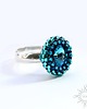 pierścionki srebrne Bermuda Blue, pierścionek z kryształem Swarovski 1