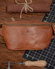 saszetka nerka Średnia Brązowa Torebka Nerka Crossbody damska skórzana vintage B-FB2G 1