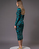 sukienki maxi damskie Dopasowana sukienka - Selena Deep Tropic 1