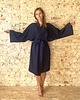 szlafroki damskie Szlafrok narzutka kimono z dresówki 8