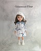 lalki Handmade ubranka dla lalek Paola Reina 32cm  sukienka i beret nowy 1