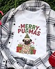 t-shirt damskie Koszulka  z nadrukiem MERRY PUGMAS 2
