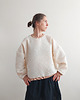 bluza bez kaptura damska Bluza Wafel "W_04" cream 2