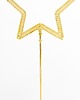 dekoracje świąteczne Dekoracja -  2 szt. stojąca GWIAZDA 22x10x7,5 cm na złotej podstawce 2