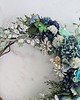 wianki bożonarodzeniowe Zimowy wieniec - odcienie błękitu i srebro (26cm) 5