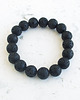 bransoletki z kamieni naturalnych Lawa Czarna 12 mm Bransoletka 1