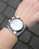 bransoletki wire wrapping Szkło i perły  - bransoletka regulowana 1