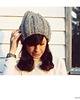 czapki damskie Szara czapka beanie  z wełną 5