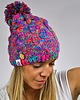 czapki damskie Czapka Goodie HANDMADE warkocz - RAINBOW 3