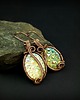 kolczyki wire wrapping Kolczyki z żywicą 8